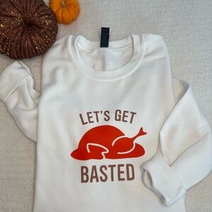 White Thanksgiving Holiday Sweatshirt